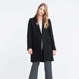 Zara Masculine Coat Black